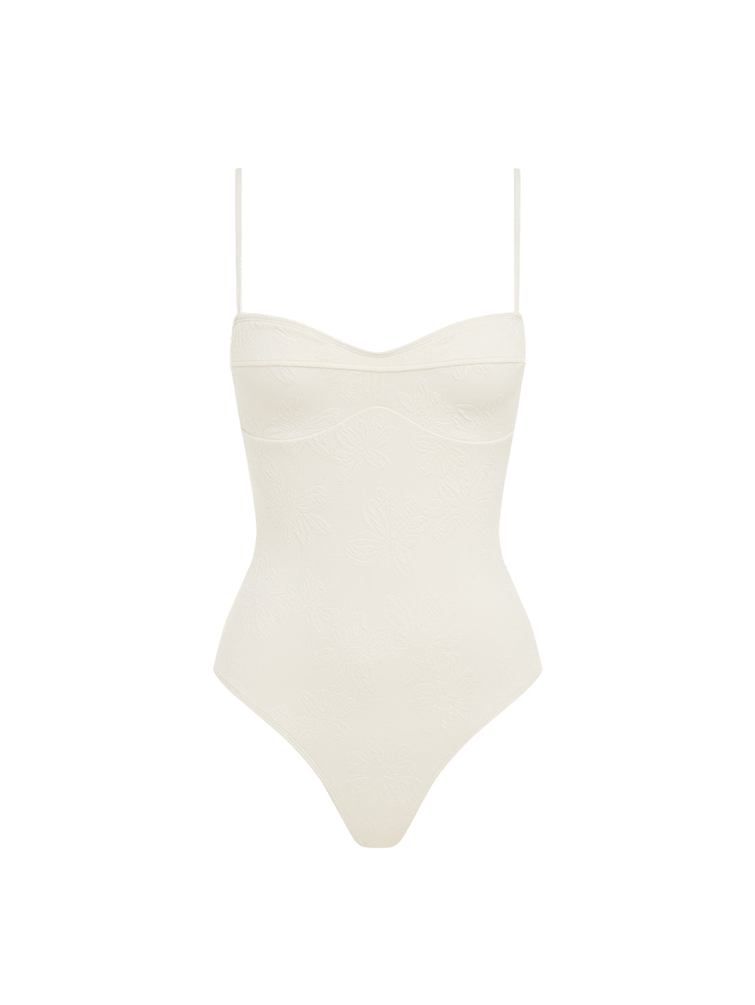 White Peony Contour one-piece swimsuit