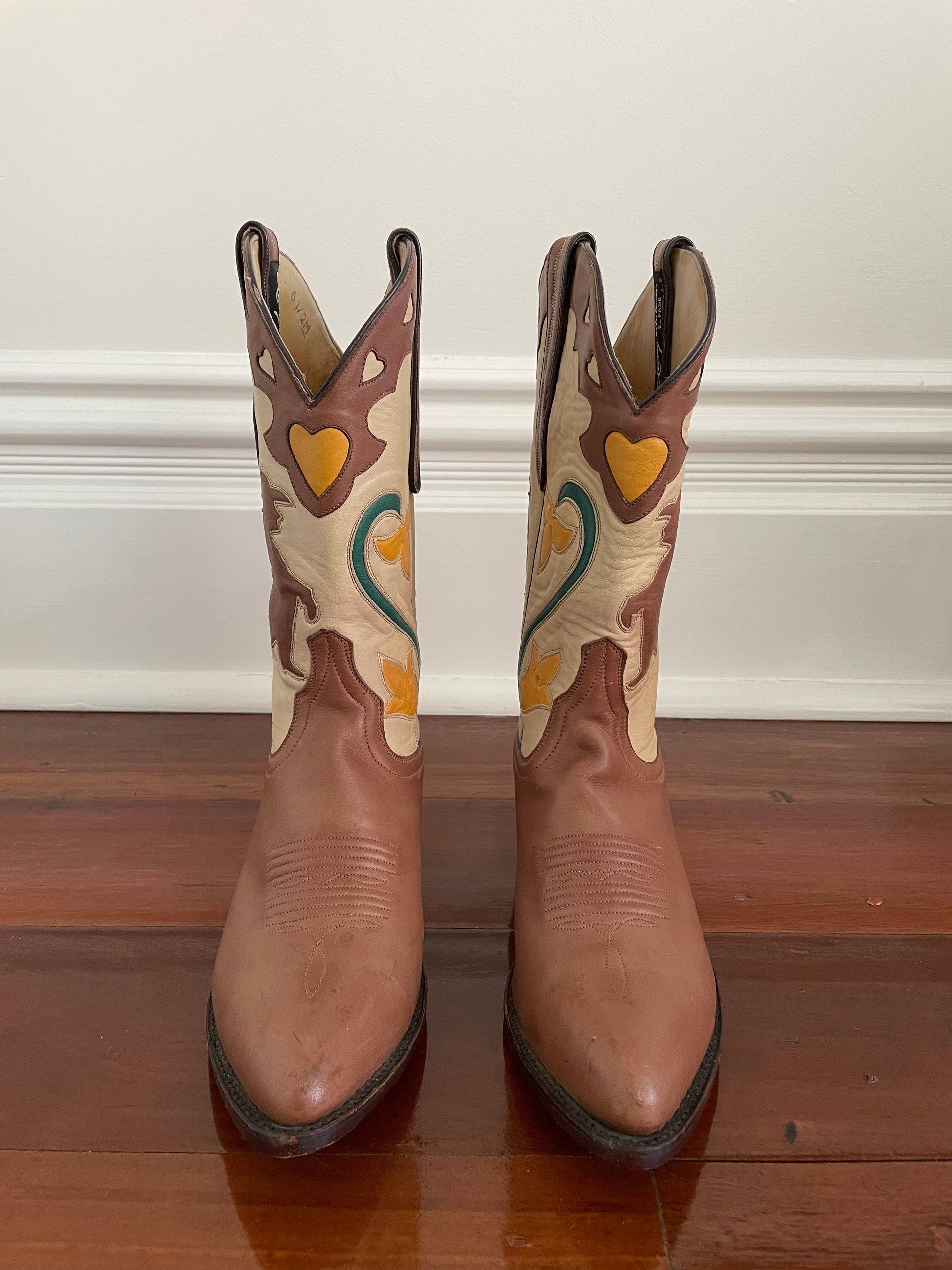 Rare vintage Larry Mahan "Thinking Cowboy" boots