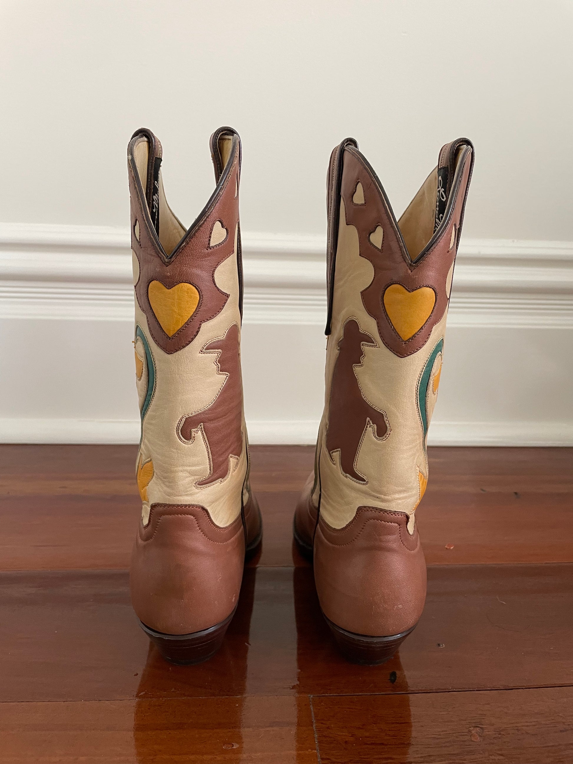 Rare vintage Larry Mahan "Thinking Cowboy" boots